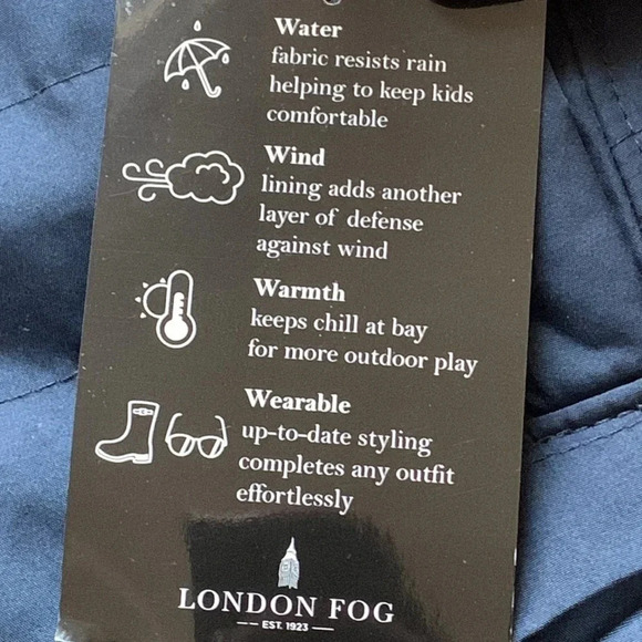 LONDON FOG Kids Reversible Jacket Size Large NWT - Picture 11 of 11